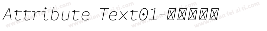 Attribute Text01字体转换